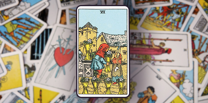 Tarotkarte "Sechs der Kelche"
